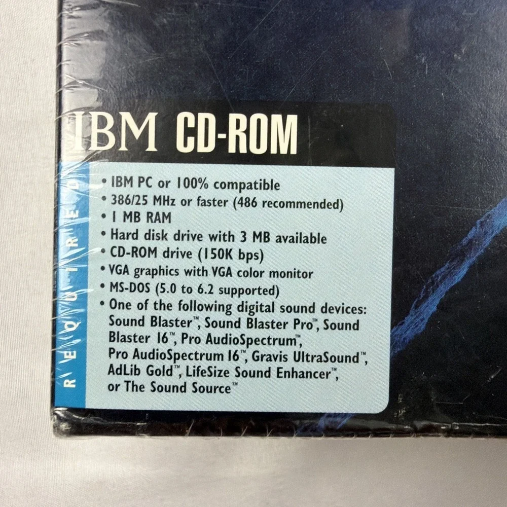 VINTAGE Return To Zork 1990s BIG BOX IBM CD ROM Game